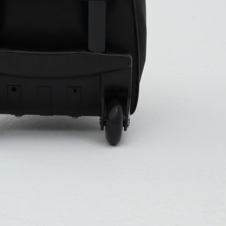 Road bag on wheels, external pocket, black color-3