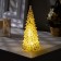 LED figure “Silver Christmas tree” 6 × 17 × 6 cm, plastic, LR44 batteries, glow warm white