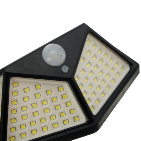 Garden lamp on a sunny battery with a motion sensor, invoice, 13 × 9.5 × 5.5 cm, 100 LED, glow white-5