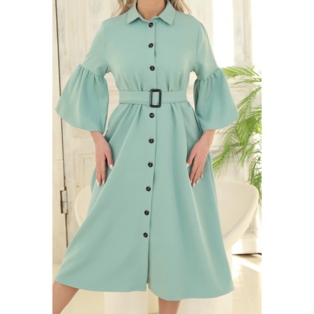 Women's dress, size 48, mint color-2