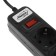 Luazon Lighting network filter, 5 outlets, 1.0 m, 2200 W, 3 x 0.75 mm2, 10 A, 220 V, black