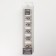 Leo patch nails, 12 pcs, with glue plates, the shape of the almonds, white, beige