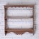 Hanging shelf "Provence", 3 shelves, 49 × 49 × 13 cm