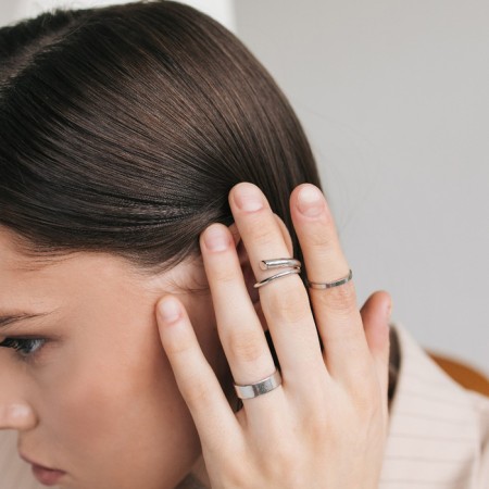 Ring "Classics" minimal, color silver, dimensionless-2
