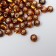 6/0 round beads in the bottle "Golden-brown" transparent-color 20 g