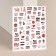Nail stickers "whim", the color is red/black
