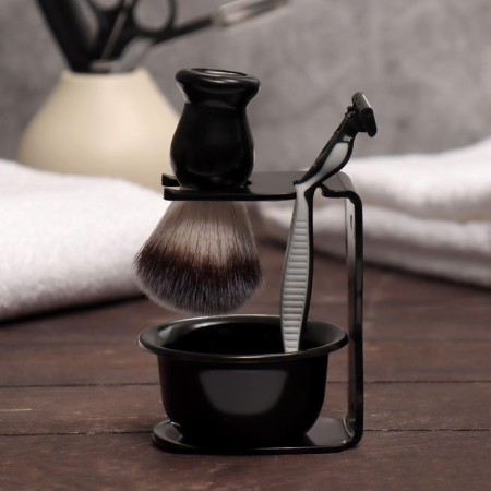 Set for shaving "Premium shave", 3 items, in a cardboard box, black color-1