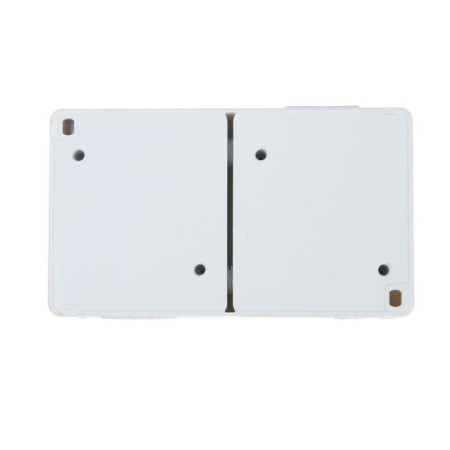 The outlet is double, 16 A, overhead, with salary, IP44, street, white-4