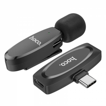 Portable microphone Hoco L15, wireless, 70 mAh, Type-C, black-5
