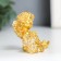 Souvenir Polystone "Angel with roses" gold mix 4x5x5.5 cm