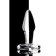 Anal sleeve Sexus Glass, glass, transparent, 10.5 cm, d = 3.5 cm