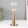 Summary Metal for 1 candle d = 4 cm "Alfiya" gold 7.5x7.5x20 cm