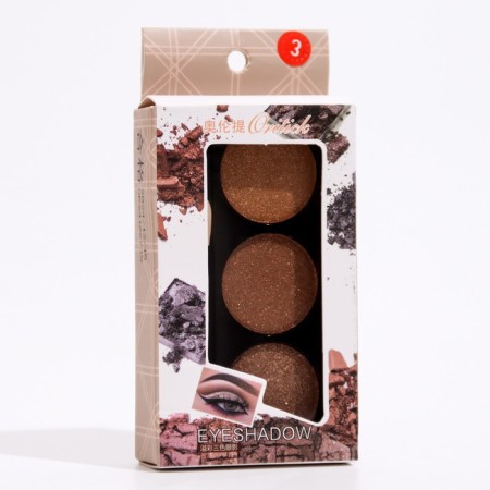 Palette of shadows for the eyelids, 3 colors-1