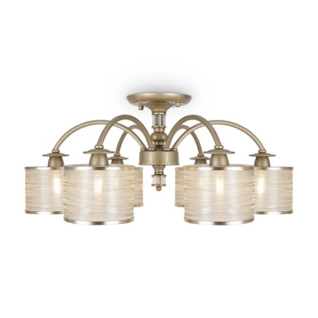 Freya FR2539CL-06G Ksenia ceiling lamp, 730x730x309 mm, E14, 6x40W, color matte gold-7