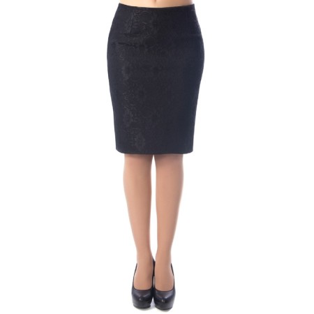 Women's skirt, size 42, black color-2
