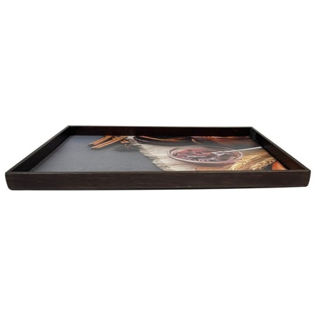 Wooden tray Panairo Lavarna, Birch Birch, Size 41.5x29.5x2.5 cm-1
