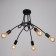 Chandelier "Knot" E27 5x40W black 54x54x40 cm