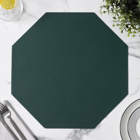 Serving napkin on the TEM table, 38 × 38 cm, green color-3