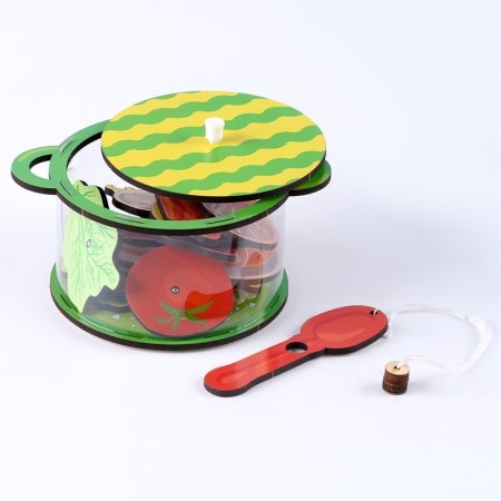 Locking game Sorter "Poster with vegetable soup"-1