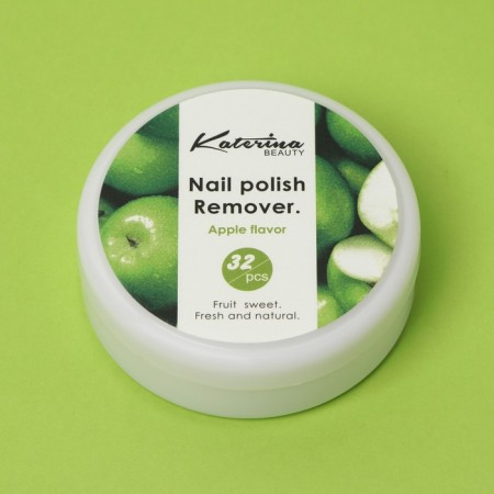 Napkins for removing varnish, gel polish, apple aroma, 32 pcs-1