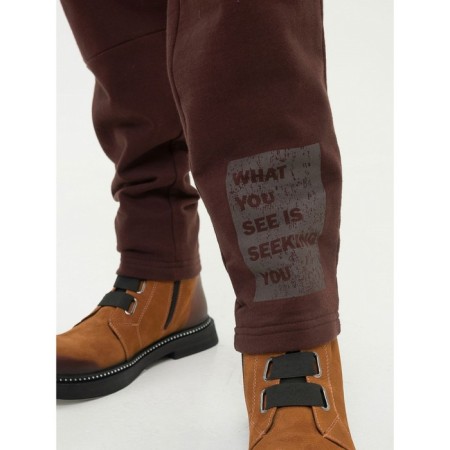 Pants for boys, height 158 ​​cm, chocolate color-3