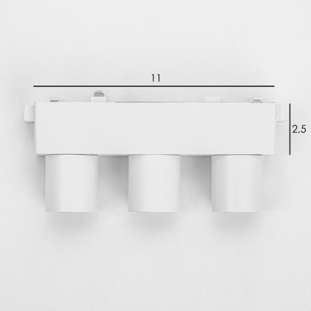TRUKOL LOMK ULTRA "Three barrels" LED 6W 3000K-5700k CRI90 White 12.2x2.6x5.5 cm-6