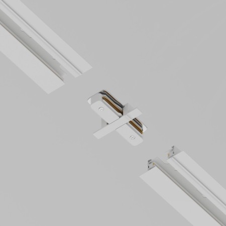 Direct Connector for the built-in track system Technical tra002C-11W, 8x6x2 cm, white color-5
