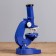 Microscope "Biology", the frequency of an increase in 450x, 200x, 100x, with backlight, blue