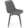 Stool on a chelsea metal -steamer spinning, metal/velor, black/gray 49x55x84 cm