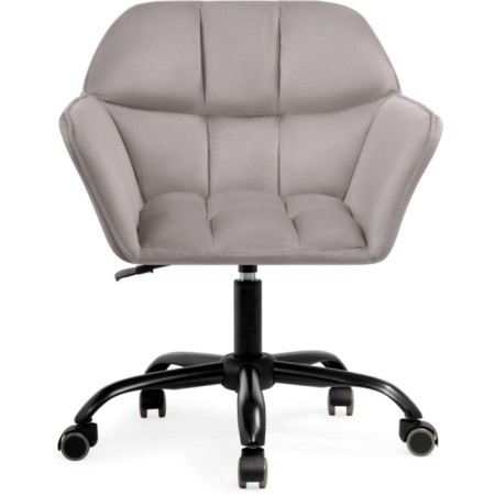 Computer chair Anco Plastic/velor, black/gray 63x60x77 cm-1