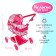 Stroller for dolls, with a basket, winter, metal frame, mix