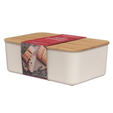 Oursson Skandi Bread, with a cutting board, size 29.6x19.6x11 cm, ivory color