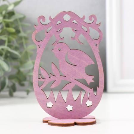 Easter decor "chick" 6.5x4.7x10.3 cm (set 2 parts) purple-3