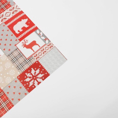 Glossy packaging paper "New Year's stripes", 70 x 100 cm, New Year-2