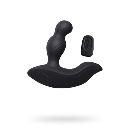 Livett Louis prostate stimulator with a rotating head, with a remote control, black, 13 cm