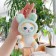 Soft toy "Kitik", in a costume bunny, on a key fob, 11 cm, color mix