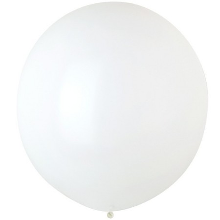 Latex ball 18 ", pastel, set 25 pcs., White color