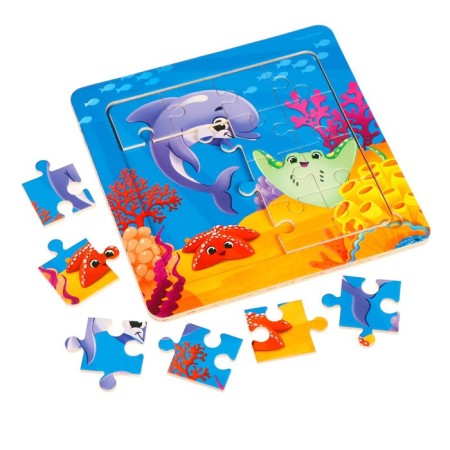 Puzzle "Sea World", 14 cm x 14 cm-3
