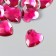 Decor for creativity Plastic "Rhinestones Heart. Fuchsia" set of 30 pcs 2.5x2.5 cm