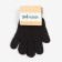 Women's gloves collorista are single -layer, col. Black, rr 19 cm