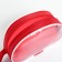 Cosmetic bag with lightning, with a pen, red color