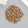 Glass beads 6/0 "metallic. Melange. Gold and silver" 10 g
