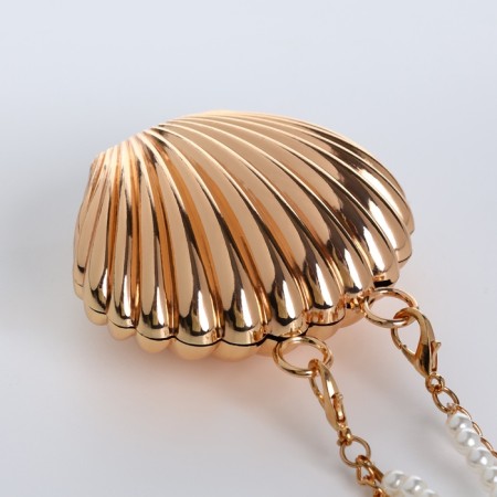 Female bag on a magnet, gold color-6