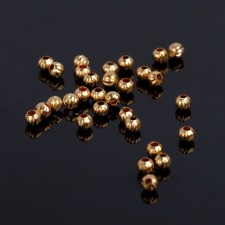 Crimp (clamping bead) SM-379 (set 30pcs), 3.2 mm, color gold