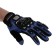 Motorcycle gloves with protective inserts, pair, size L, blue