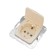 1-seater socket kranz ceramics s/s with a lid s/a 16a fur. Bezh KR-78-0246
