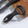 Set of knives on the stand Magistro Black, 4 objects: 3 knife, vegetable cleaning, black color