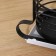 Holder for cutlery for railing, black color
