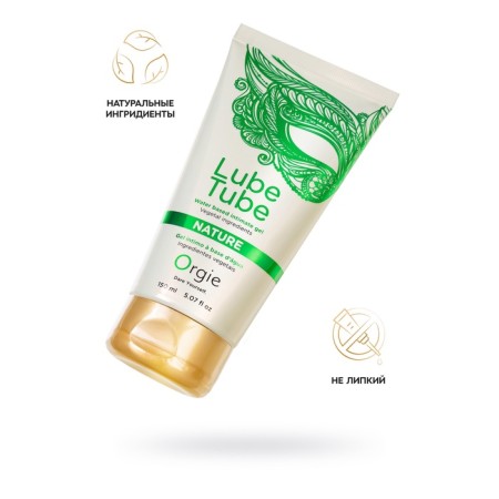Intimate gel Orgie Lube Tube Nature, Water base, 150 ml