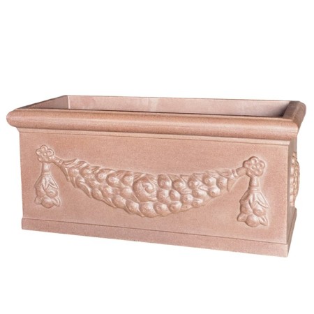 Kashpo for flowers "Roman" 60x27.5x27 cm, 30 l, color terracotta